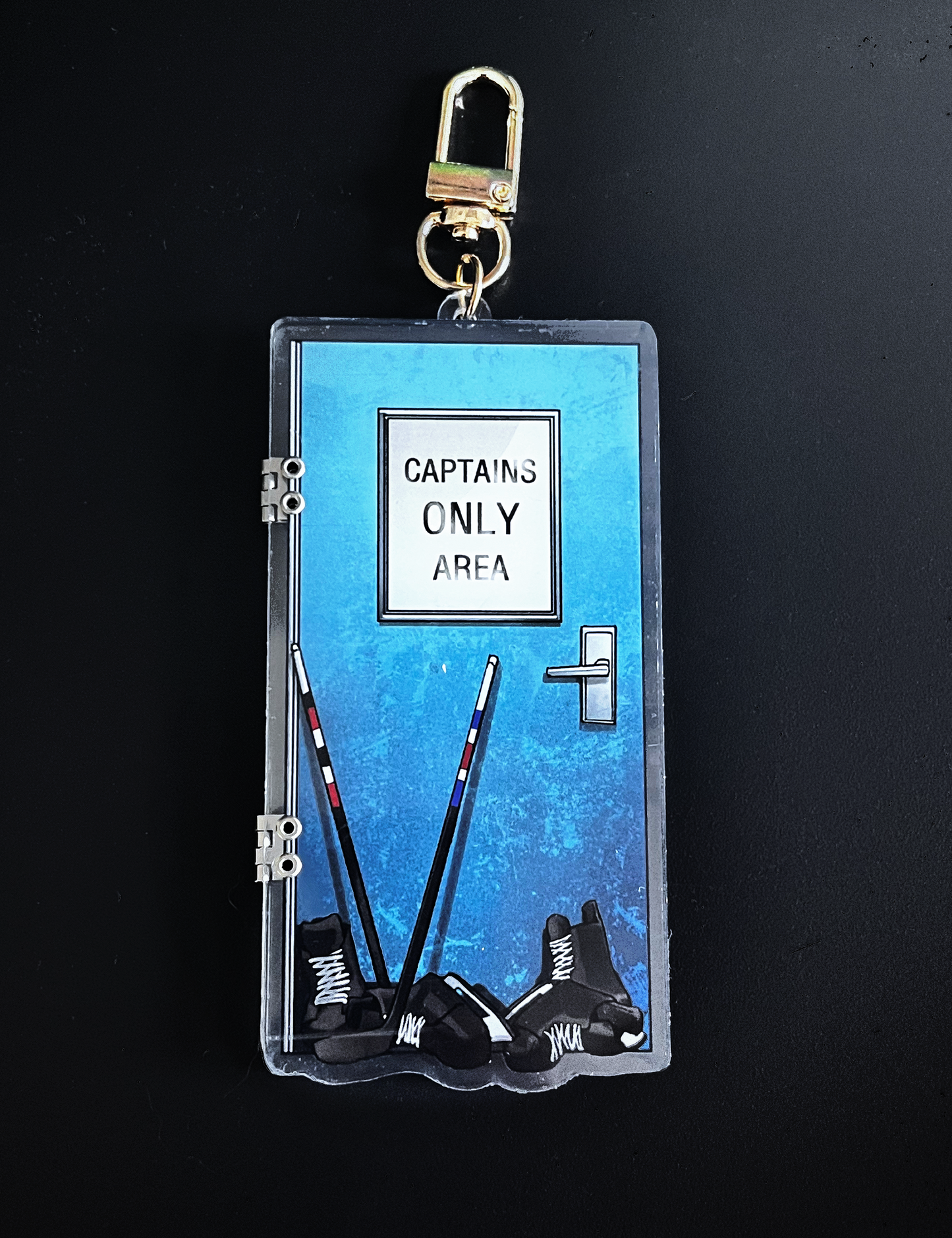 Knock First Hinged Keychain