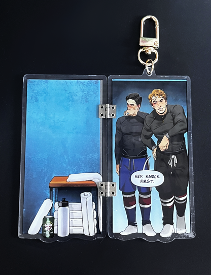 Knock First Hinged Keychain