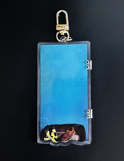 Knock First Hinged Keychain