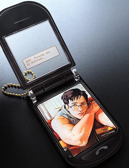 Ilya Flip-Phone Keychain