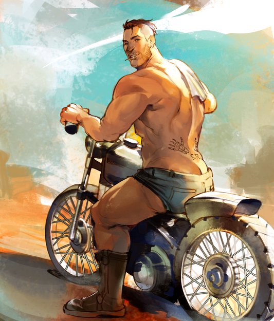 Biker Soap Print
