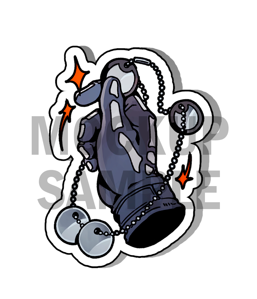 Ghostsoap Dogtags Sticker